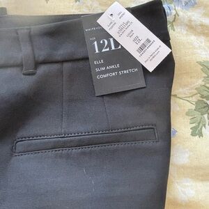 White House Black Market Charcoal Ankle Pants